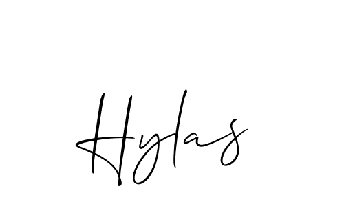 Best and Professional Signature Style for Hylas. Allison_Script Best Signature Style Collection. Hylas signature style 2 images and pictures png