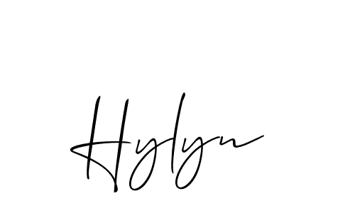 Make a beautiful signature design for name Hylyn. Use this online signature maker to create a handwritten signature for free. Hylyn signature style 2 images and pictures png