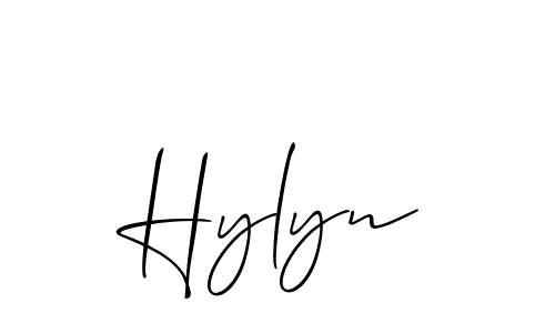 Allison_Script is a professional signature style that is perfect for those who want to add a touch of class to their signature. It is also a great choice for those who want to make their signature more unique. Get Hylyn name to fancy signature for free. Hylyn signature style 2 images and pictures png