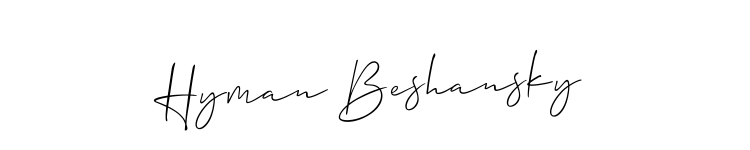 Here are the top 10 professional signature styles for the name Hyman Beshansky. These are the best autograph styles you can use for your name. Hyman Beshansky signature style 2 images and pictures png