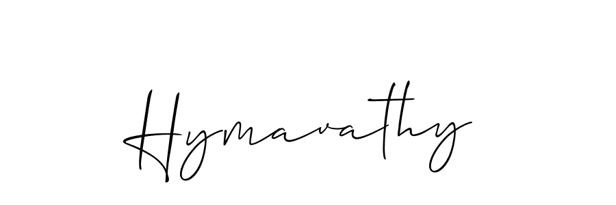 Design your own signature with our free online signature maker. With this signature software, you can create a handwritten (Allison_Script) signature for name Hymavathy. Hymavathy signature style 2 images and pictures png
