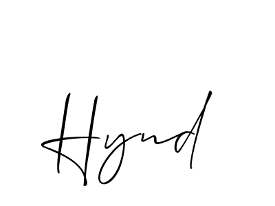 Once you've used our free online signature maker to create your best signature Allison_Script style, it's time to enjoy all of the benefits that Hynd name signing documents. Hynd signature style 2 images and pictures png