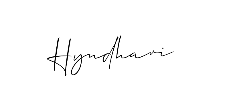 You should practise on your own different ways (Allison_Script) to write your name (Hyndhavi) in signature. don't let someone else do it for you. Hyndhavi signature style 2 images and pictures png