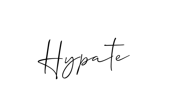 You should practise on your own different ways (Allison_Script) to write your name (Hypate) in signature. don't let someone else do it for you. Hypate signature style 2 images and pictures png