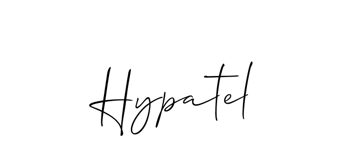 It looks lik you need a new signature style for name Hypatel. Design unique handwritten (Allison_Script) signature with our free signature maker in just a few clicks. Hypatel signature style 2 images and pictures png