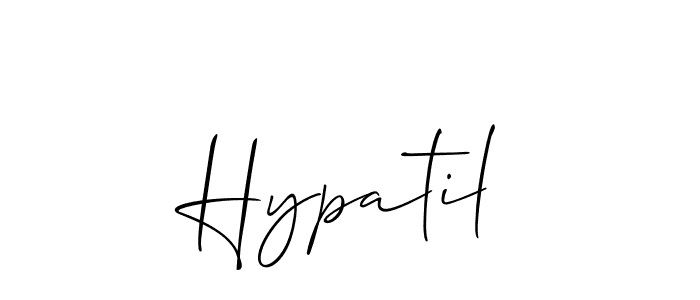 You should practise on your own different ways (Allison_Script) to write your name (Hypatil) in signature. don't let someone else do it for you. Hypatil signature style 2 images and pictures png