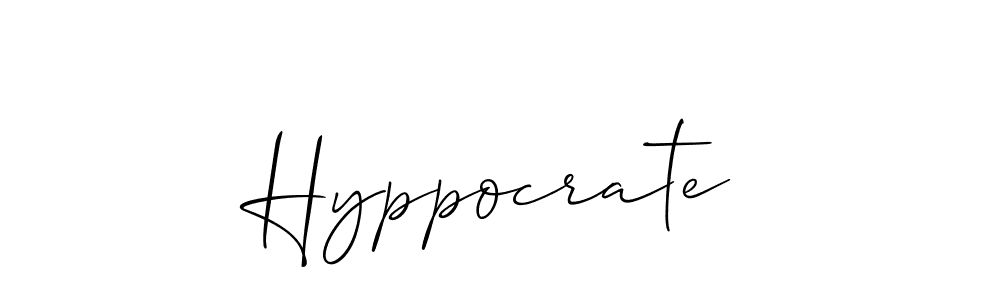 Hyppocrate stylish signature style. Best Handwritten Sign (Allison_Script) for my name. Handwritten Signature Collection Ideas for my name Hyppocrate. Hyppocrate signature style 2 images and pictures png