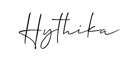 Similarly Allison_Script is the best handwritten signature design. Signature creator online. You can use it as an online autograph creator for name Hythika. Hythika signature style 2 images and pictures png