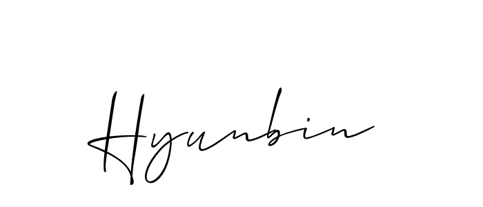 Similarly Allison_Script is the best handwritten signature design. Signature creator online .You can use it as an online autograph creator for name Hyunbin. Hyunbin signature style 2 images and pictures png