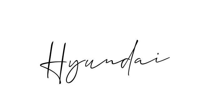 It looks lik you need a new signature style for name Hyundai. Design unique handwritten (Allison_Script) signature with our free signature maker in just a few clicks. Hyundai signature style 2 images and pictures png