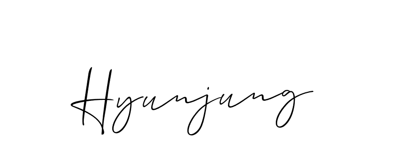 Once you've used our free online signature maker to create your best signature Allison_Script style, it's time to enjoy all of the benefits that Hyunjung name signing documents. Hyunjung signature style 2 images and pictures png