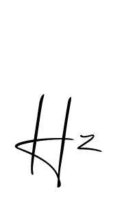 Create a beautiful signature design for name Hz. With this signature (Allison_Script) fonts, you can make a handwritten signature for free. Hz signature style 2 images and pictures png