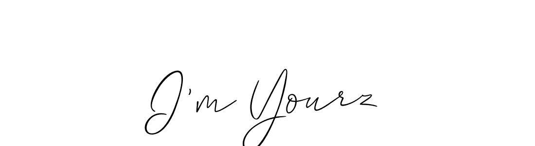 Design your own signature with our free online signature maker. With this signature software, you can create a handwritten (Allison_Script) signature for name I’m Yourz. I’m Yourz signature style 2 images and pictures png