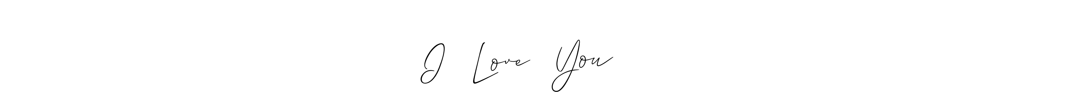 Create a beautiful signature design for name I❤️ Love❤️ You ❤️❤️. With this signature (Allison_Script) fonts, you can make a handwritten signature for free. I❤️ Love❤️ You ❤️❤️ signature style 2 images and pictures png