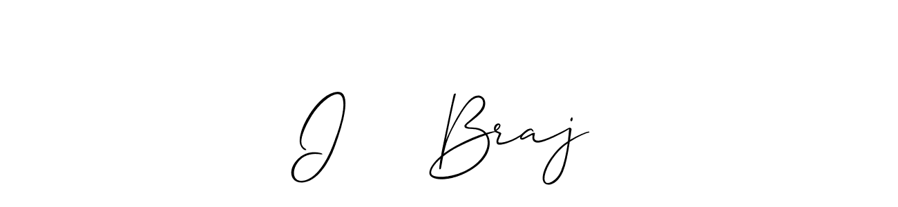 Use a signature maker to create a handwritten signature online. With this signature software, you can design (Allison_Script) your own signature for name I ❤️ Braj. I ❤️ Braj signature style 2 images and pictures png