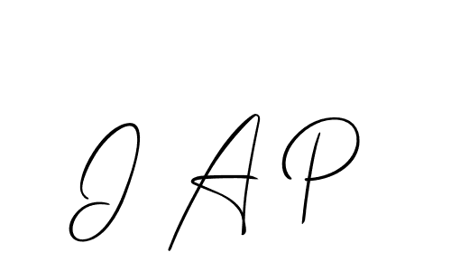 if you are searching for the best signature style for your name I A P. so please give up your signature search. here we have designed multiple signature styles  using Allison_Script. I A P signature style 2 images and pictures png