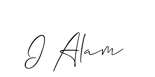 Best and Professional Signature Style for I Alam. Allison_Script Best Signature Style Collection. I Alam signature style 2 images and pictures png