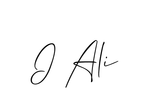 I Ali stylish signature style. Best Handwritten Sign (Allison_Script) for my name. Handwritten Signature Collection Ideas for my name I Ali. I Ali signature style 2 images and pictures png