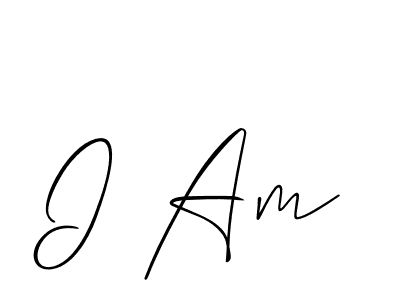 Make a beautiful signature design for name I Am. With this signature (Allison_Script) style, you can create a handwritten signature for free. I Am signature style 2 images and pictures png