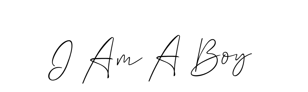 Use a signature maker to create a handwritten signature online. With this signature software, you can design (Allison_Script) your own signature for name I Am A Boy. I Am A Boy signature style 2 images and pictures png