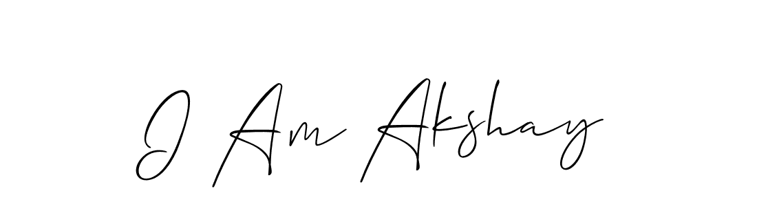 How to Draw I Am Akshay signature style? Allison_Script is a latest design signature styles for name I Am Akshay. I Am Akshay signature style 2 images and pictures png