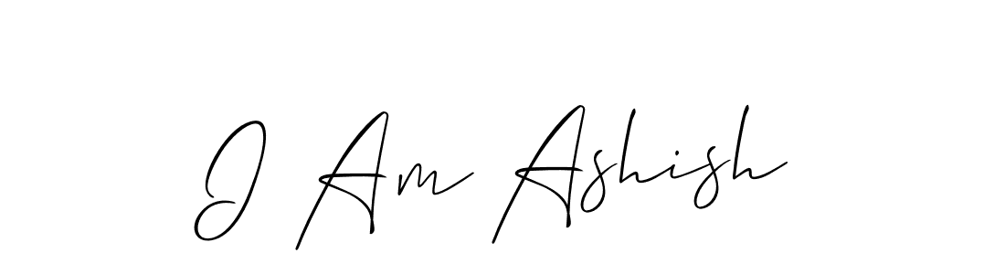 Create a beautiful signature design for name I Am Ashish. With this signature (Allison_Script) fonts, you can make a handwritten signature for free. I Am Ashish signature style 2 images and pictures png