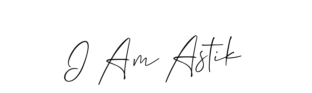 Similarly Allison_Script is the best handwritten signature design. Signature creator online .You can use it as an online autograph creator for name I Am Astik. I Am Astik signature style 2 images and pictures png