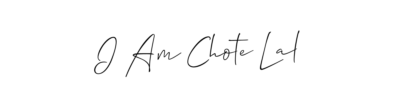 Here are the top 10 professional signature styles for the name I Am Chote Lal. These are the best autograph styles you can use for your name. I Am Chote Lal signature style 2 images and pictures png