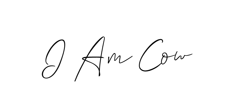 Make a short I Am Cow signature style. Manage your documents anywhere anytime using Allison_Script. Create and add eSignatures, submit forms, share and send files easily. I Am Cow signature style 2 images and pictures png