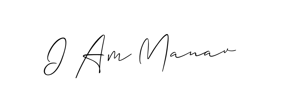 Here are the top 10 professional signature styles for the name I Am Manav. These are the best autograph styles you can use for your name. I Am Manav signature style 2 images and pictures png