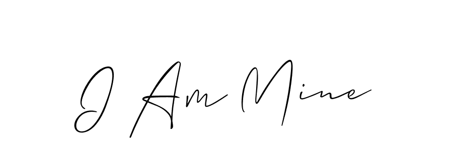 Best and Professional Signature Style for I Am Mine. Allison_Script Best Signature Style Collection. I Am Mine signature style 2 images and pictures png