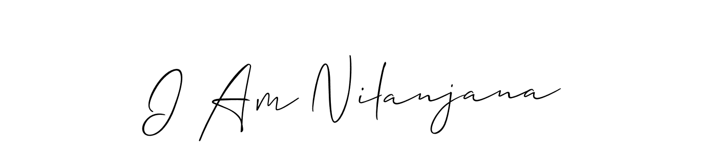 Create a beautiful signature design for name I Am Nilanjana. With this signature (Allison_Script) fonts, you can make a handwritten signature for free. I Am Nilanjana signature style 2 images and pictures png