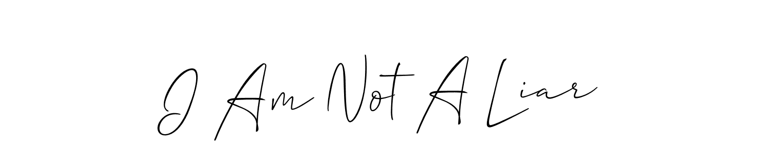 How to make I Am Not A Liar signature? Allison_Script is a professional autograph style. Create handwritten signature for I Am Not A Liar name. I Am Not A Liar signature style 2 images and pictures png
