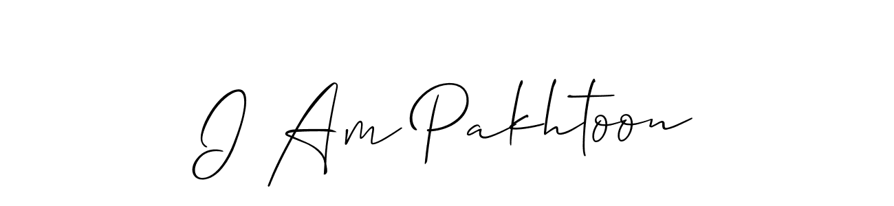 You should practise on your own different ways (Allison_Script) to write your name (I Am Pakhtoon) in signature. don't let someone else do it for you. I Am Pakhtoon signature style 2 images and pictures png
