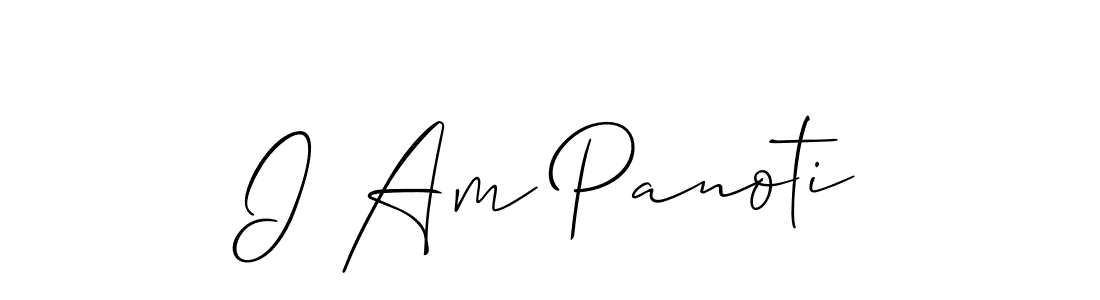 Similarly Allison_Script is the best handwritten signature design. Signature creator online .You can use it as an online autograph creator for name I Am Panoti. I Am Panoti signature style 2 images and pictures png