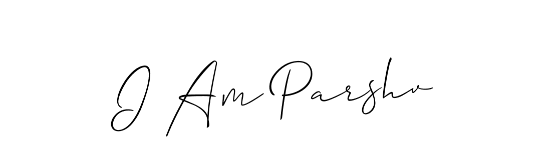 How to make I Am Parshv signature? Allison_Script is a professional autograph style. Create handwritten signature for I Am Parshv name. I Am Parshv signature style 2 images and pictures png