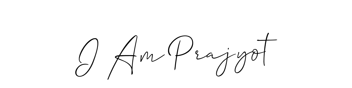 Similarly Allison_Script is the best handwritten signature design. Signature creator online .You can use it as an online autograph creator for name I Am Prajyot. I Am Prajyot signature style 2 images and pictures png