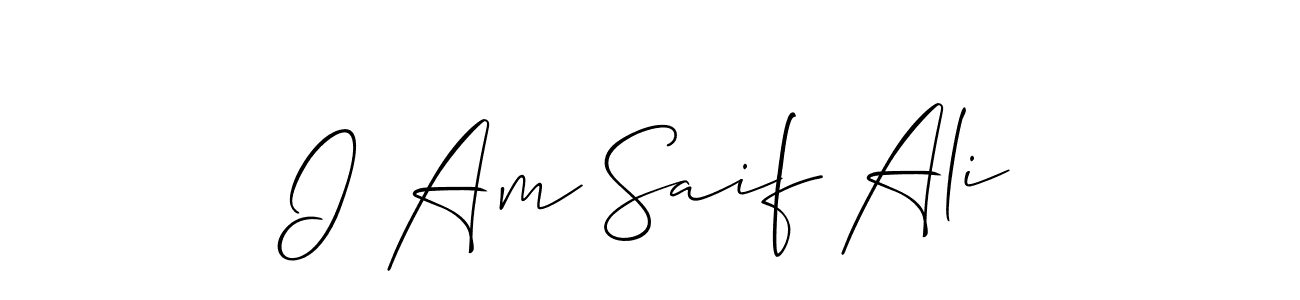 This is the best signature style for the I Am Saif Ali name. Also you like these signature font (Allison_Script). Mix name signature. I Am Saif Ali signature style 2 images and pictures png