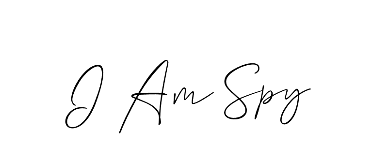 You should practise on your own different ways (Allison_Script) to write your name (I Am Spy) in signature. don't let someone else do it for you. I Am Spy signature style 2 images and pictures png