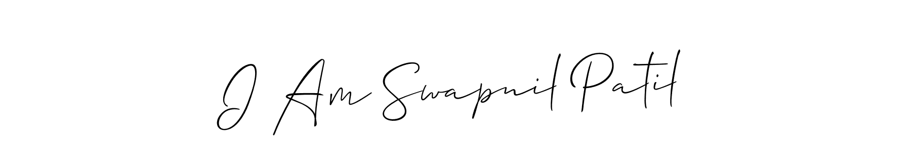 It looks lik you need a new signature style for name I Am Swapnil Patil. Design unique handwritten (Allison_Script) signature with our free signature maker in just a few clicks. I Am Swapnil Patil signature style 2 images and pictures png