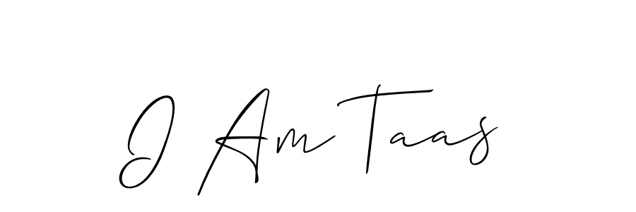 How to Draw I Am Taas signature style? Allison_Script is a latest design signature styles for name I Am Taas. I Am Taas signature style 2 images and pictures png