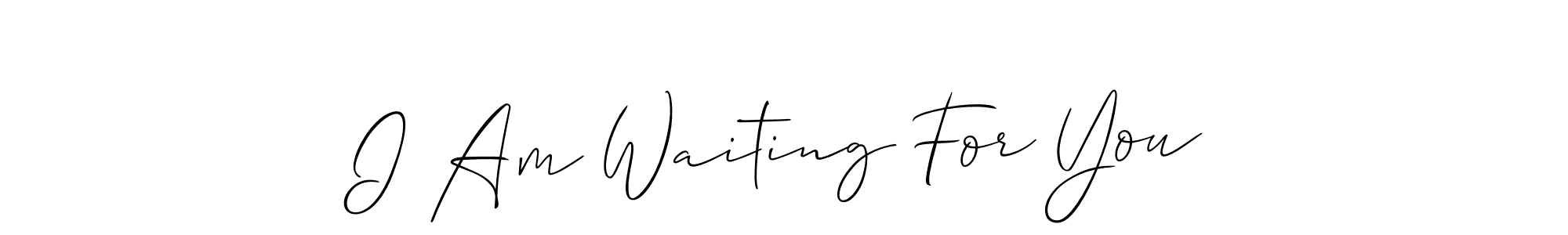 Check out images of Autograph of I Am Waiting For You name. Actor I Am Waiting For You Signature Style. Allison_Script is a professional sign style online. I Am Waiting For You signature style 2 images and pictures png