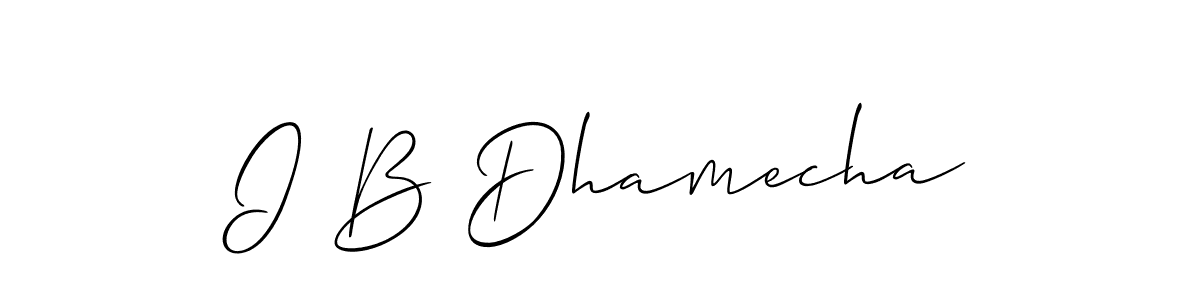 This is the best signature style for the I B Dhamecha name. Also you like these signature font (Allison_Script). Mix name signature. I B Dhamecha signature style 2 images and pictures png