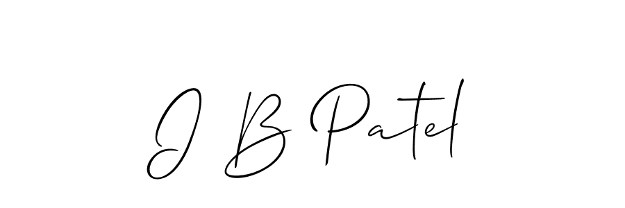Make a beautiful signature design for name I B Patel. Use this online signature maker to create a handwritten signature for free. I B Patel signature style 2 images and pictures png