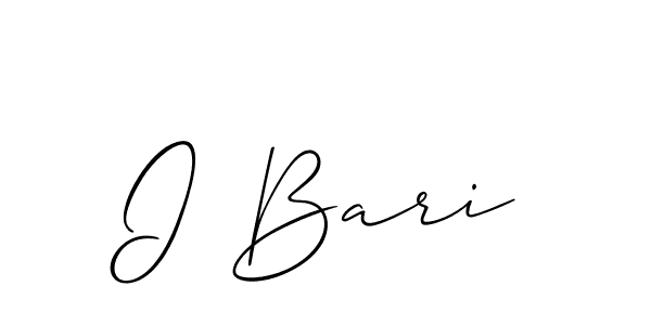 I Bari stylish signature style. Best Handwritten Sign (Allison_Script) for my name. Handwritten Signature Collection Ideas for my name I Bari. I Bari signature style 2 images and pictures png