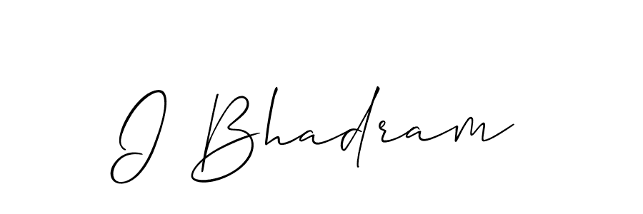 You should practise on your own different ways (Allison_Script) to write your name (I Bhadram) in signature. don't let someone else do it for you. I Bhadram signature style 2 images and pictures png