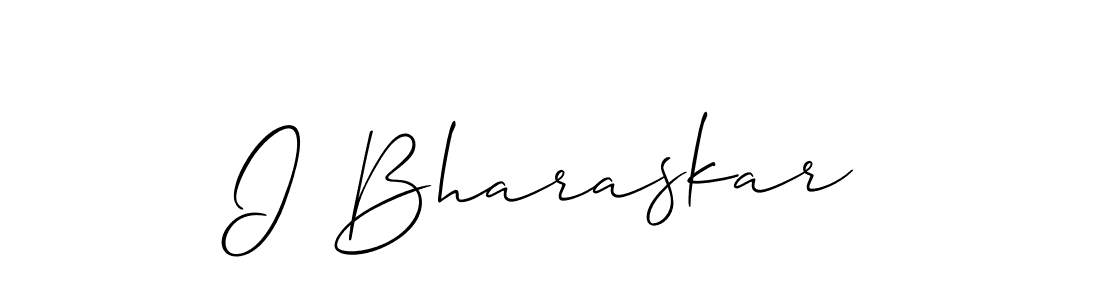 Allison_Script is a professional signature style that is perfect for those who want to add a touch of class to their signature. It is also a great choice for those who want to make their signature more unique. Get I Bharaskar name to fancy signature for free. I Bharaskar signature style 2 images and pictures png