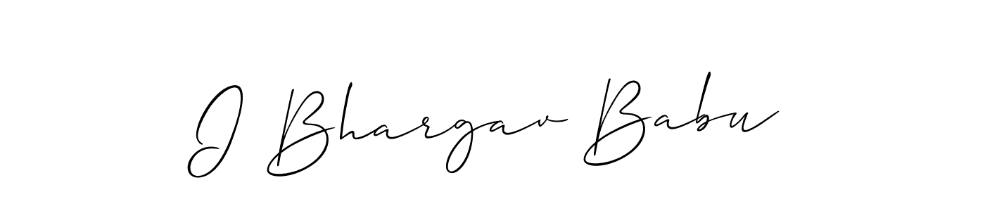 This is the best signature style for the I Bhargav Babu name. Also you like these signature font (Allison_Script). Mix name signature. I Bhargav Babu signature style 2 images and pictures png