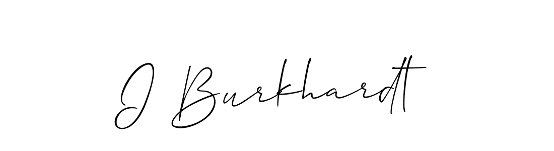 It looks lik you need a new signature style for name I Burkhardt. Design unique handwritten (Allison_Script) signature with our free signature maker in just a few clicks. I Burkhardt signature style 2 images and pictures png