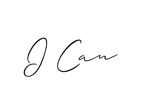 if you are searching for the best signature style for your name I Can. so please give up your signature search. here we have designed multiple signature styles  using Allison_Script. I Can signature style 2 images and pictures png
